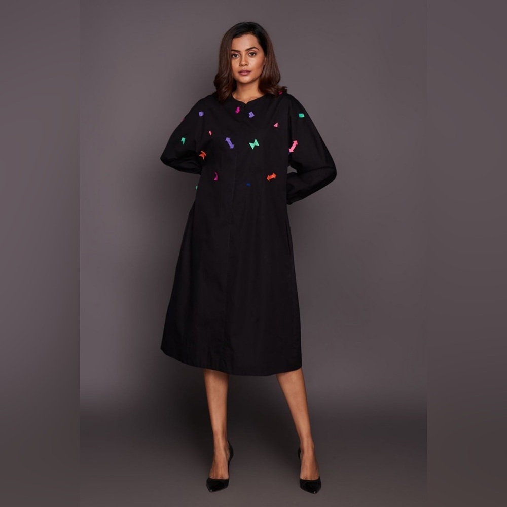 Great times Rainbow Button Maxi Dress